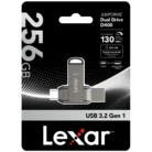 Lexar JumpDrive D400 256 gb Powerful Dual USB Flash Drive AirPath