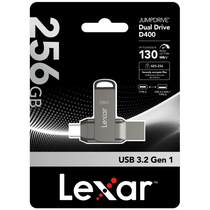 Lexar JumpDrive D400 256 gb Powerful Dual USB Flash Drive AirPath Lexar JumpDrive D400 256 gb Powerful Dual USB Flash Drive AirPath
