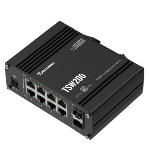Teltonika TSW200 Industrial 8 Port Gigabit PoE+ Ethernet Switch