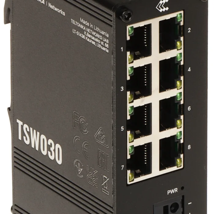 Teltonika TSW030: Reliable 8-Port Ethernet Switch | AirPath Teltonika TSW030: Reliable 8-Port Ethernet Switch | AirPath