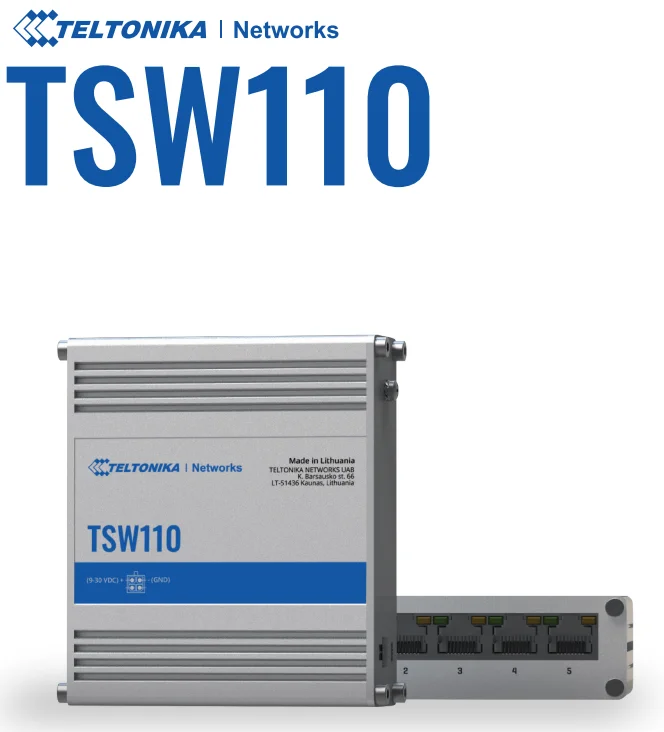Teltonika TSW110: Reliable Gigabit Unmanaged Switch | AirPath Teltonika TSW110: Reliable Gigabit Unmanaged Switch | AirPath