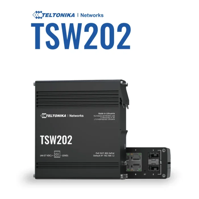 Teltonika TSW202: Powerful Managed Gigabit PoE+ Switch | AirPath Teltonika TSW202: Powerful Managed Gigabit PoE+ Switch | AirPath