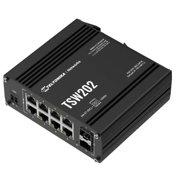 Teltonika TSW202: Powerful Managed Gigabit PoE+ Switch | AirPath Teltonika TSW202: Powerful Managed Gigabit PoE+ Switch | AirPath