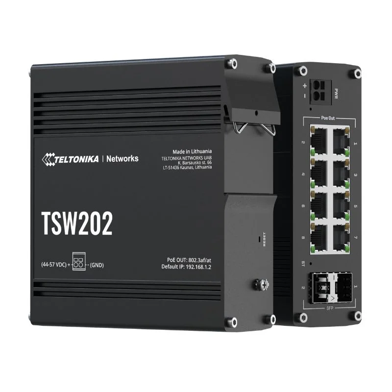 Teltonika TSW202 Powerful Managed Gigabit PoE+ Switch AirPath-6