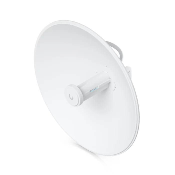 Ubiquiti PBE-5AC-500 PowerBeam outdoor 5 GHz wireless bridge with integrated directional dish antenna